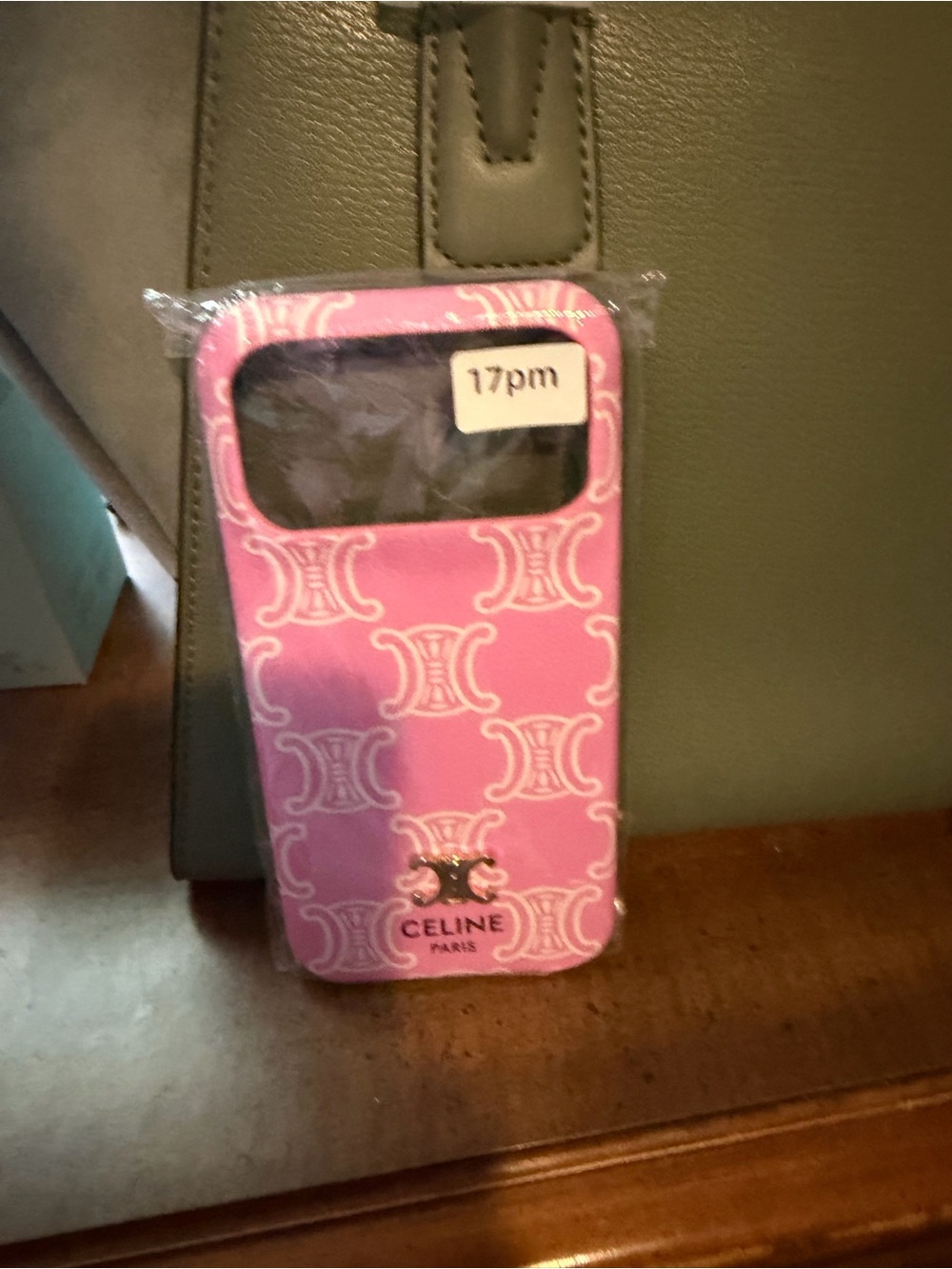 CELINE Pink Patterned Phone Case for IPhone 17 Pro Max